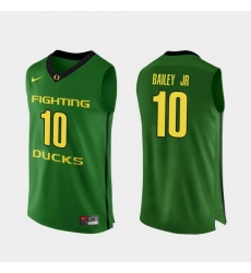 Men Oregon Ducks Victor Bailey Jr. Apple Green Authentic College Basketball Jersey