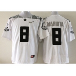 NCAA Oregon Ducks #8 Mariota white jerseys