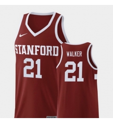 Men Stanford Cardinal Cameron Walker Wine Replica College Basketball Jersey