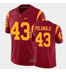 Men Usc Trojans Troy Polamalu College Football Cardinal Alumni Player Game Jersey