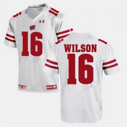 Men Wisconsin Badgers Russell Wilson Alumni Football Game White Jersey