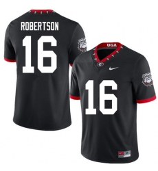 2020 Men #16 Demetris Robertson Georgia Bulldogs Mascot 100th Anniversary College Football Jerseys S