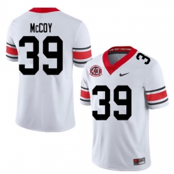 2020 Men #39 KJ McCoy Georgia Bulldogs 1980 National Champions 40th Anniversary College Football jersey white