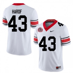 2020 Men #43 Chase Harof Georgia Bulldogs 1980 National Champions 40th Anniversary College Football