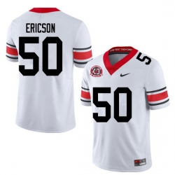 2020 Men #50 Warren Ericson Georgia Bulldogs 1980 National Champions 40th Anniversary College Footba