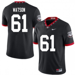 2020 Men #61 Blake Watson Georgia Bulldogs Mascot 100th Anniversary College Football Jerseys Sale-Bl