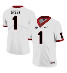 Men #1 Nyland Green Georgia Bulldogs College Football Jerseys Sale-White