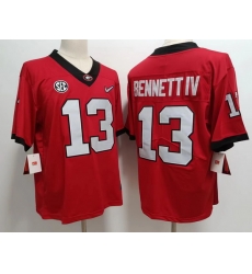 Men #13 Stetson BENNETT IV Georgia Bulldogs College Football Jerseys Sale  red