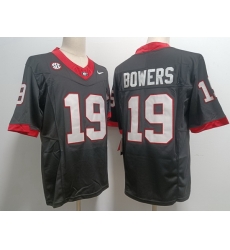 Men #19 Brock Bowers Georgia Bulldogs College Football Jerseys F U S E Stitched Black