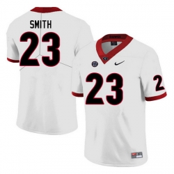 Men #23 Tykee Smith Georgia Bulldogs College Football Jerseys Sale-White