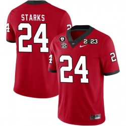 Men #24 Malaki Starks Georgia Bulldogs 2022-23 CTP National Championship Football Jerseys