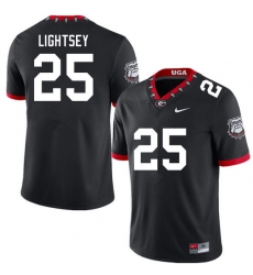 Men #25 E.J. Lightsey Georgia Bulldogs College Football Jerseys Sale-100th Anniversary