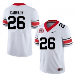 Men #26 Jehlen Cannady Georgia Bulldogs College Football Jerseys Sale-40th Anniversary