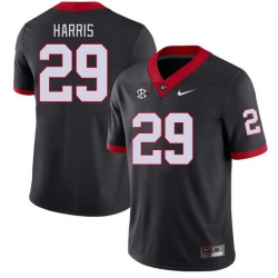 Men #29 Gabe Harris Georgia Bulldogs College Football Jerseys Stitched-Black