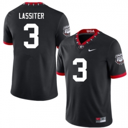 Men #3 Kamari Lassiter Georgia Bulldogs College Football Jerseys Sale-100th Anniversary