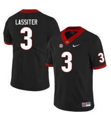 Men #3 Kamari Lassiter Georgia Bulldogs College Football Jerseys Sale-Black