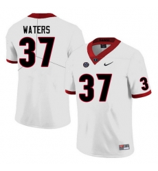 Men #37 Woody Waters Georgia Bulldogs College Football Jerseys Sale-White Anniversary