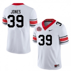 Men #39 Parker Jones Georgia Bulldogs College Football Jerseys Sale-40th Anniversary