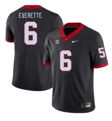 Men #6 Daylen Everette Georgia Bulldogs College Football Jerseys Stitched-Black