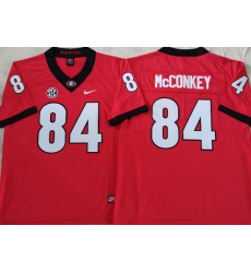 Men #84 Ladd McConkey Georgia Bulldogs College Football Jerseys Sale-Red