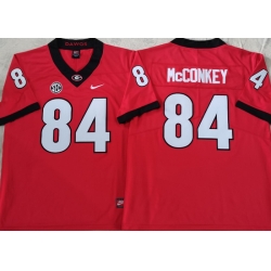 Men #84 Ladd McConkey Georgia Bulldogs College Football Jerseys Sale-Red