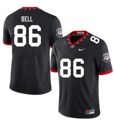 Men #86 Dillon Bell Georgia Bulldogs College Football Jerseys Sale-100th Anniversary