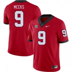 Men #9 Jackson Meeks Georgia Bulldogs College Football Jerseys Stitched-Red