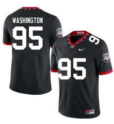 Men #95 Shone Washington Georgia Bulldogs College Football Jerseys Sale-100th Anniversary