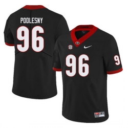 Men #96 Jack Podlesny Georgia Bulldogs College Football Jerseys Sale-Black