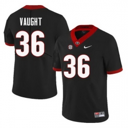 Men Georgia Bulldogs #36 Bender Vaught College Football Jerseys Sale-Black