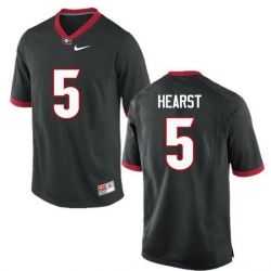 Men Georgia Bulldogs #5 Garrison Hearst College Football Jerseys-Black