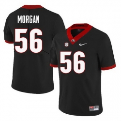 Men Georgia Bulldogs #56 Oren Morgan College Football Jerseys Sale-Black