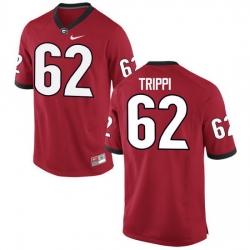 Men Georgia Bulldogs #62 Charley Trippi College Football Jerseys-Red