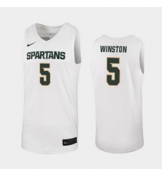 Michigan State Spartans Cassius Winston White Replica Men'S Jersey