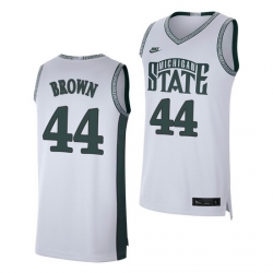 Michigan State Spartans Gabe Brown White Retro Limited Men'S Jersey