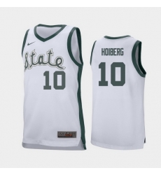 Michigan State Spartans Jack Hoiberg White Retro Replica Men'S Jersey