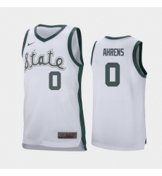 Michigan State Spartans Kyle Ahrens White Retro Replica Men'S Jersey