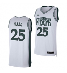 Michigan State Spartans Malik Hall White Retro Limited Men'S Jersey