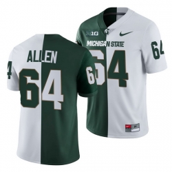 Michigan State Spartans Matt Allen Michigan State Spartans Split Edition 2021 22 Jersey