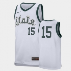 Michigan State Spartans Thomas Kithier White Retro Performance Men'S Jersey