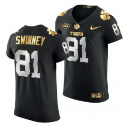 Clemson Tigers Drew Swinney Black Golden Edition Jersey