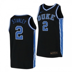 Duke Blue Devils Cassius Stanley Black Replica Men'S Jersey