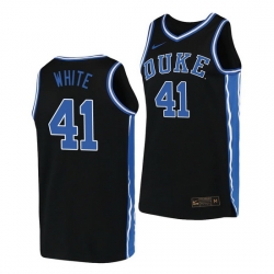 Duke Blue Devils Jack White Black Replica Men'S Jersey