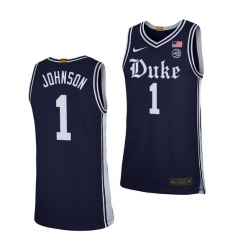 Duke Blue Devils Jalen Johnson Navy Alternate Men'S Jersey