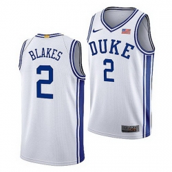 Duke Blue Devils Jaylen Blakes Home 2021 Jersey