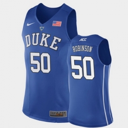 Duke Blue Devils Justin Robinson Royal Authentic Men'S Jersey