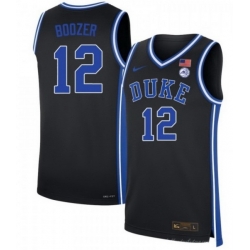 Mens Duke University #12 Cameron Boozer Black High School Jersey