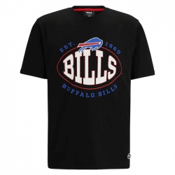 Men Buffalo Bills Black BOSS X Trap T Shirt