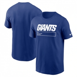 Men New York Giants Royal Division Essential T Shirt