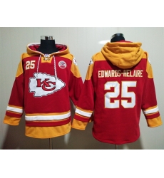 Kansas City Chiefs Sitched Pullover Hoodie #25 Clyde Edwards-Helaire